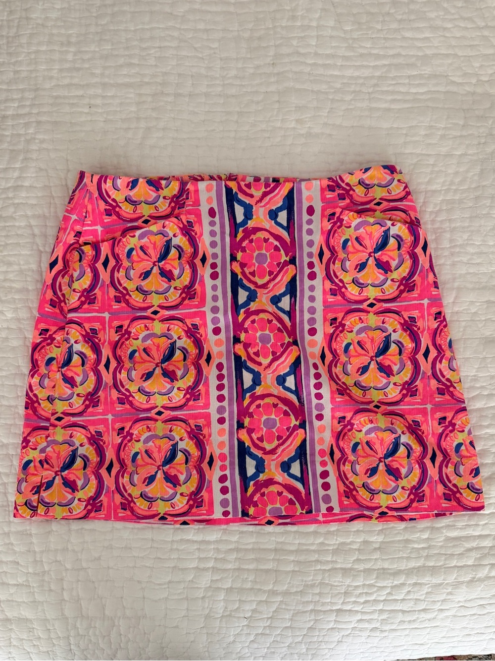 Lilly Pulitzer Pink Multicolor Printed Mini Skirt